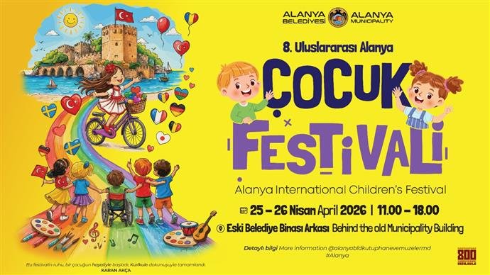 ULUSLARARASI ALANYA ÇOCUK FESTİVALİ BAŞLIYOR