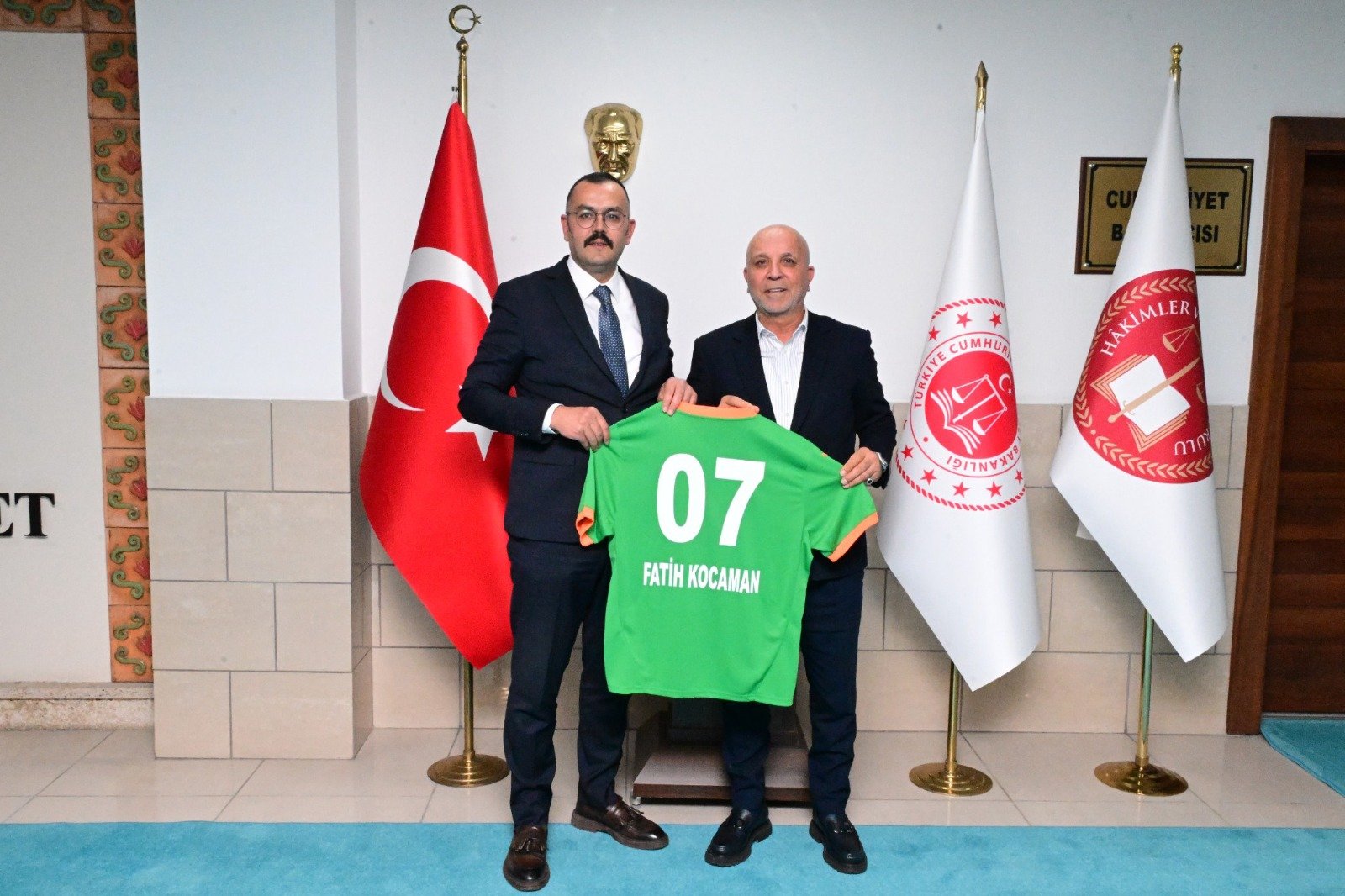 BAŞSAVCI KOCAMAN'A HAYIRLI OLSUN ZİYARETİ