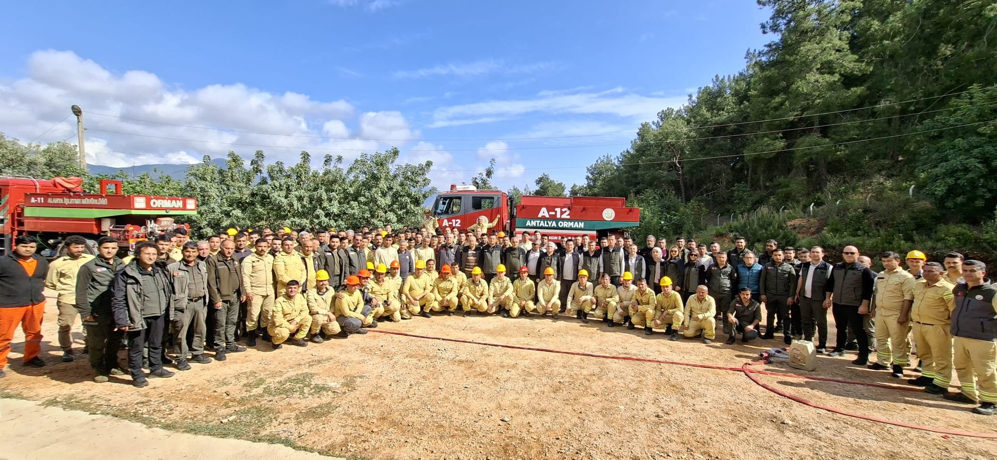 ORMANDA YANGIN TATBİKATI