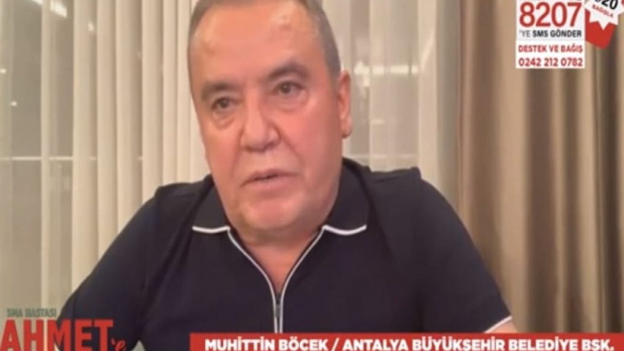 Başkan Böcek’ten SMA hastası Ahmet bebeğe destek