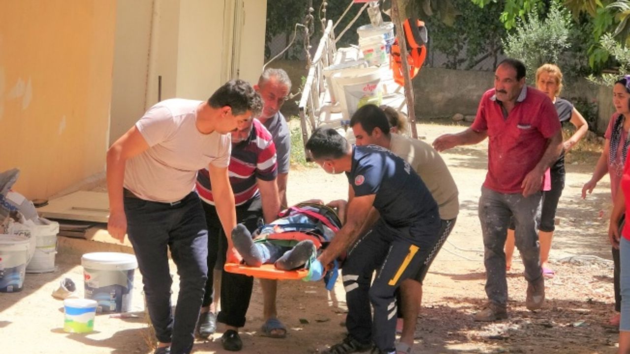 Boya ustası mesaisinin ilk gününde ölümden döndü