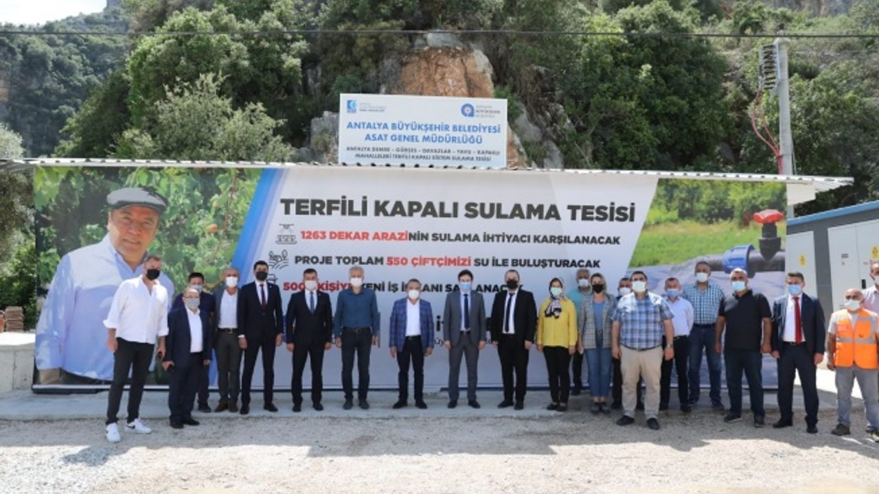 Demre Sulama Tesisi Böcek tarafından hizmete alındı