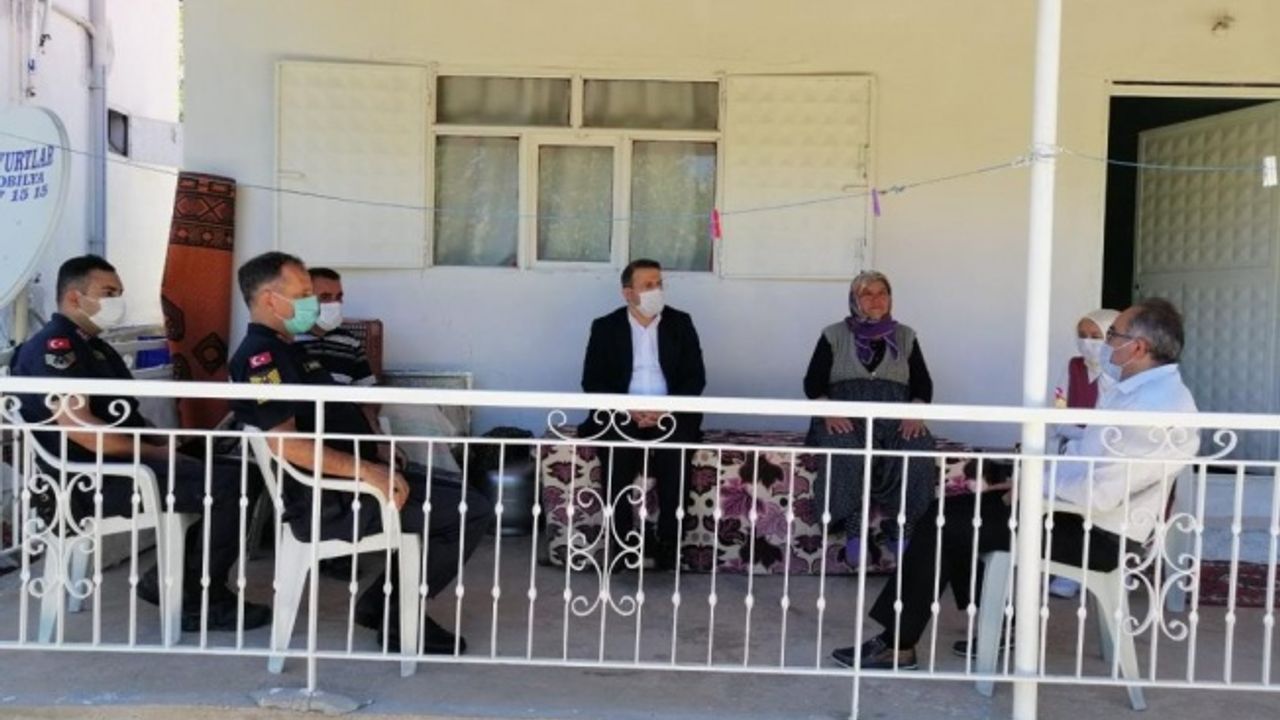 Kaymakam Çimşit’ten şehit ailesine taziye ziyareti