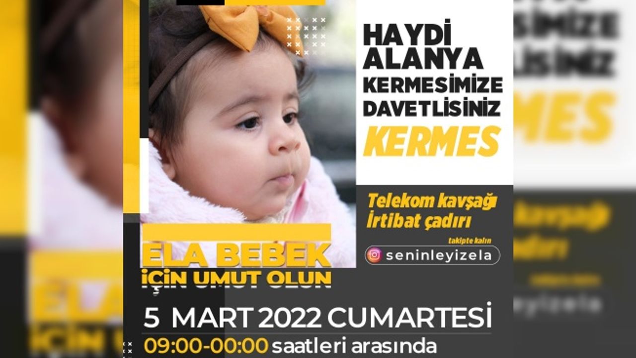 Alanya Ela bebek için kenetleniyor