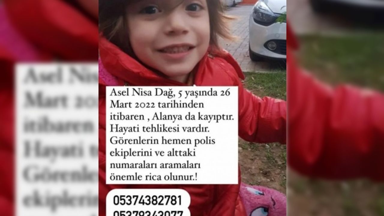 Alanya’da 5 yaşındaki kayıp Nisa her yerde aranıyor