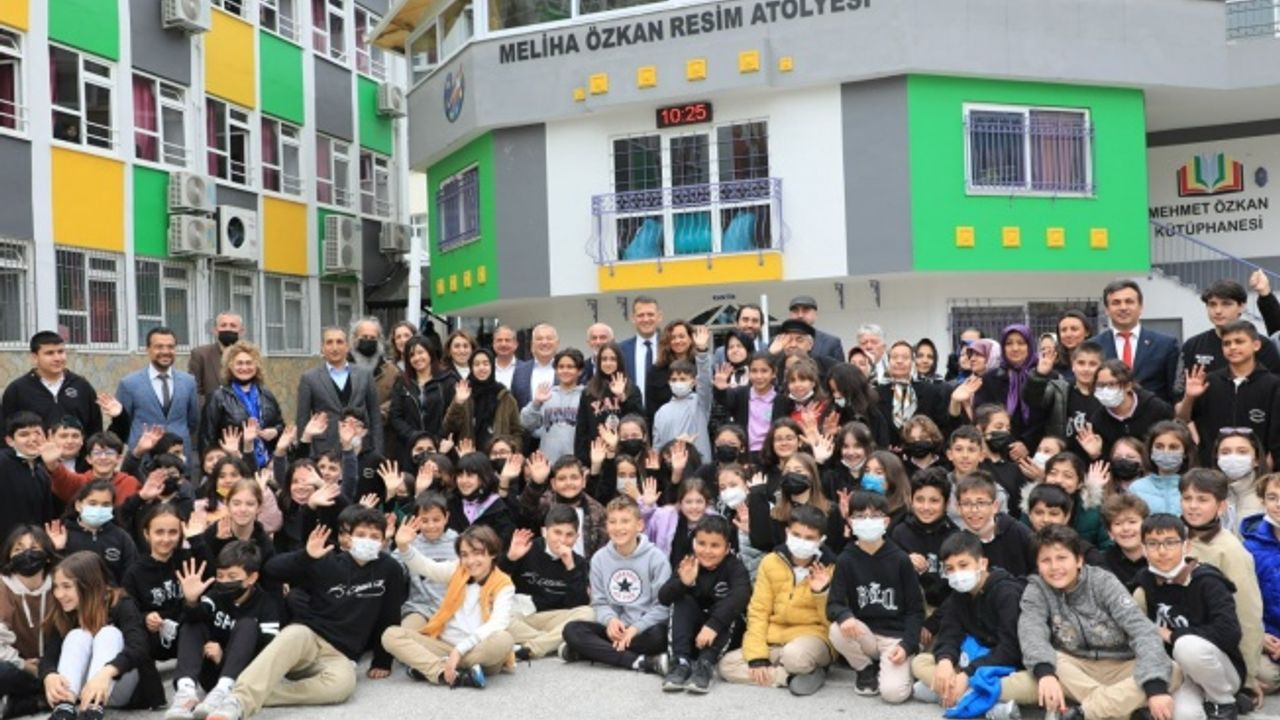 BARBAROS AZAKOĞLU ORTAOKULU MELİHA ÖZKAN RESİM ATOLYESİ AÇILDI