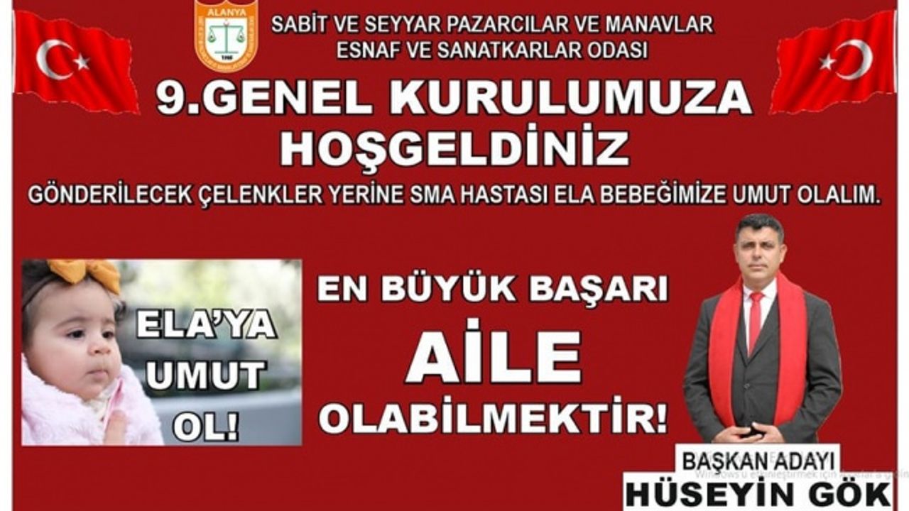'SEÇİMDE ÇELENK GÖNDERMEYİN ONUN PARASINI ELA BEBEĞE VERİN'