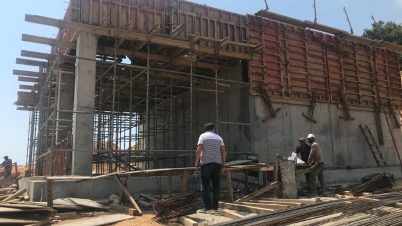 Gazipaşa Katı Atık Çöp  Aktarma İstasyonu yapılıyor