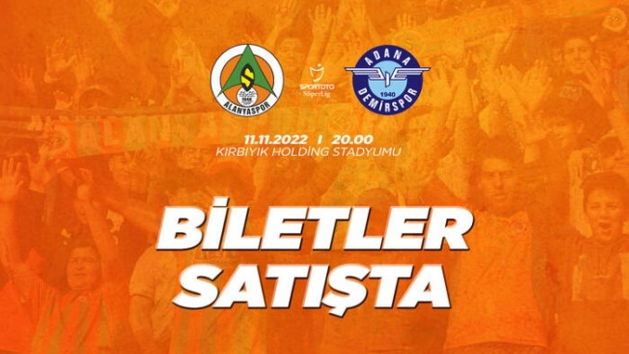 Adana Demirspor maçı biletleri satışa çıkıyor