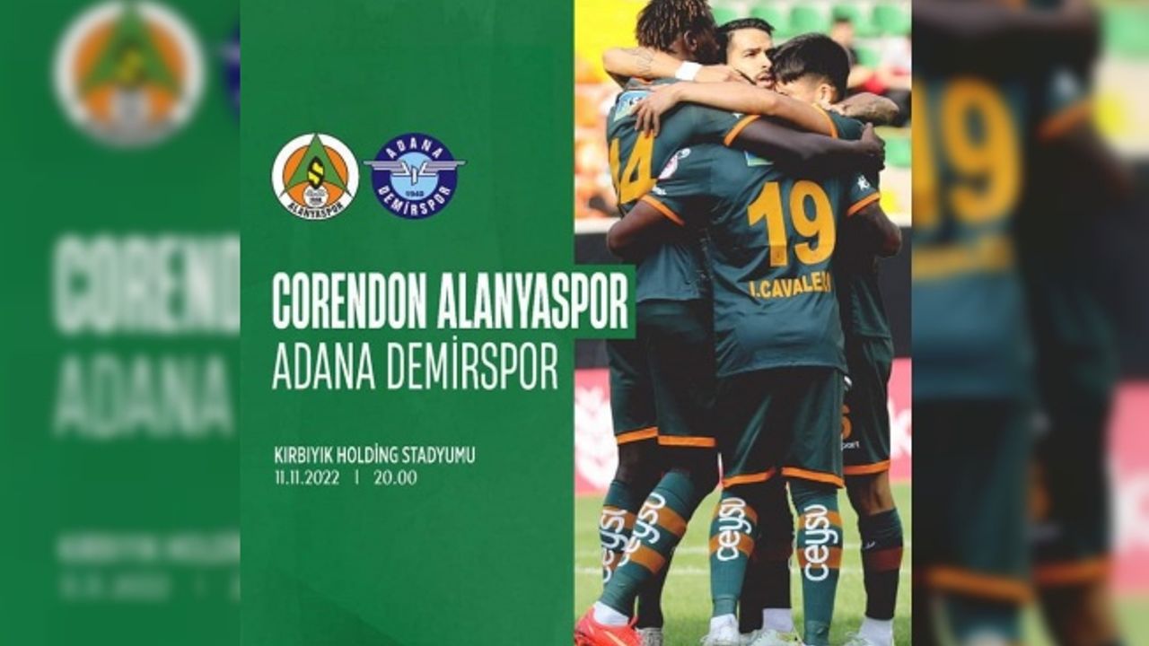 Alanyaspor, Adana Demirspor'u konuk edecek