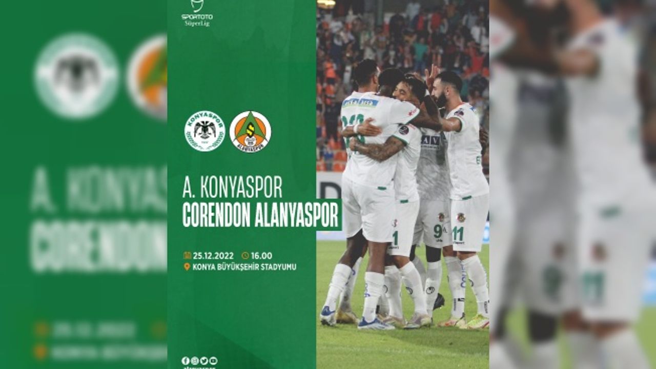 ALANYASPOR, KONYA'DA 3 PUAN ARIYOR