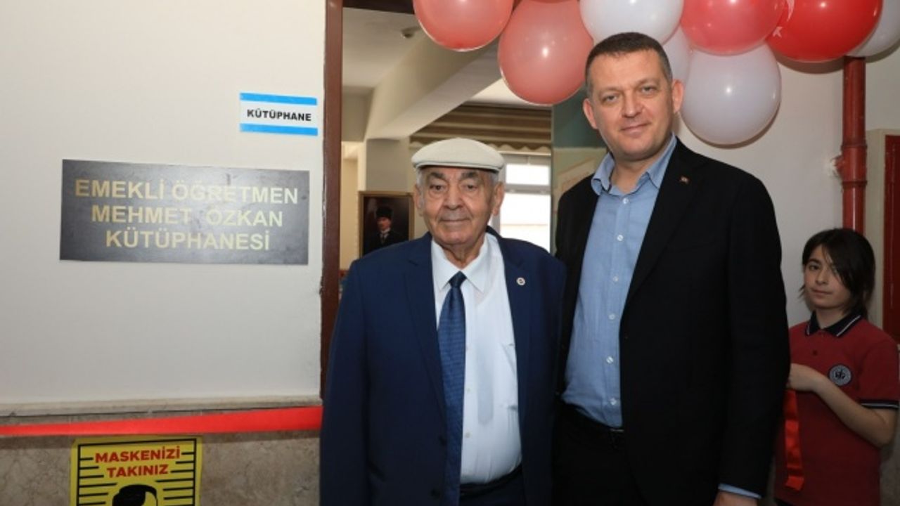 DEĞİRMENDERE İLK VE ORTAOKULU MEHMET ÖZKAN KÜTÜPHANESİ AÇILDI