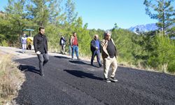 ALANYA'DA YAYLA YOLU ASFALTLANIYOR