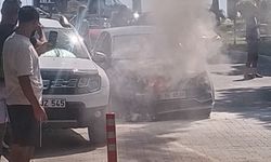 SEYİR HALİNDEKİ OTOMOBİL YANDI