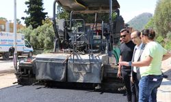 PAZARCI'DA YOLLAR ASFALTLANIYOR