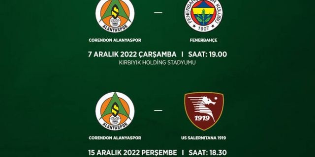 Alanyaspor'un hazırlık maçı programı belli oldu