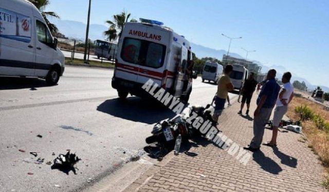 Alanya’da feci kaza: 1 yaralı