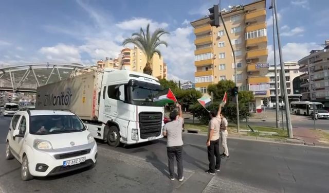 ALANYA'DA TIR ŞOFÖRÜ ŞOK OLDU