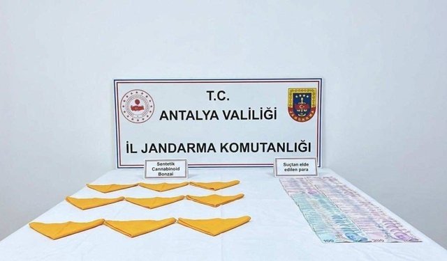 Alanya’da jandarmadan uyuşturucu operasyonu