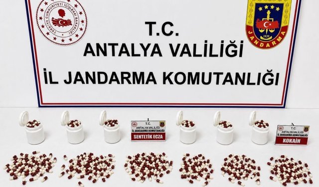 Alanya’da jandarmadan uyuşturucu operasyonu