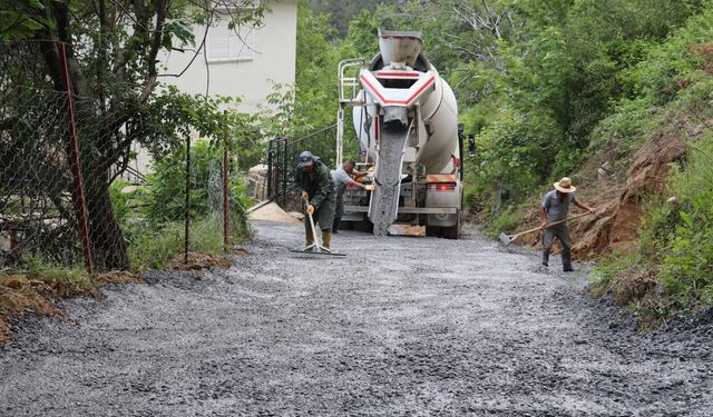 GAZİPAŞA BELEDİYESİ SAZAK YAYLASI'NDA ÇALIŞMALARA BAŞLADI