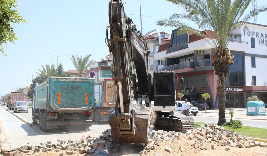 KESTEL İSA KÜÇÜLMEZ CADDESİ'NDE İLK KAZMA VURULDU
